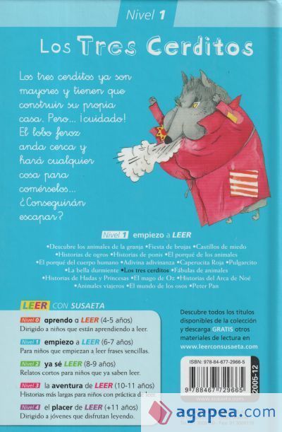 Empiezo a LEER con Susaeta - nivel 1. Los tres cerditos Empiezo a LEER con Susaeta - nivel 1. Los tres cerditos