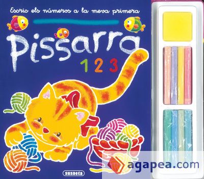 Escric els números a la meva primera pissarra