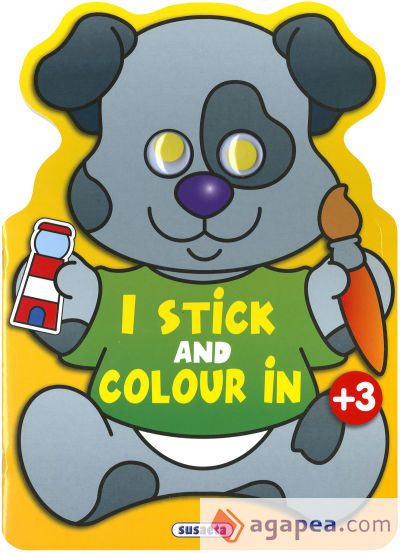 I stick and colour in