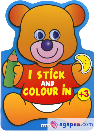 I stick and colour in