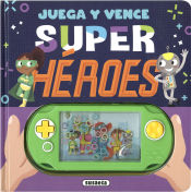 Portada de Juega y vence. Superhéroes