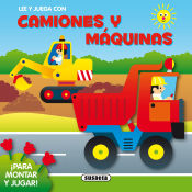 Portada de Lee y juega. Camiones y máquinas