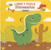 Portada de Libro y puzle. Dinosaurios