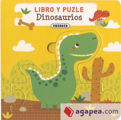 Libro y puzle. Dinosaurios