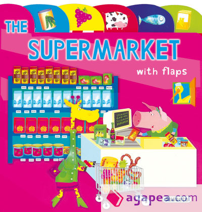 Lift-the-Flap Tab book. The supermarket