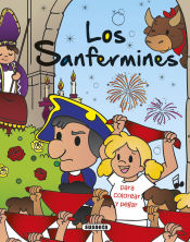 Portada de Los Sanfermines para colorear y pegar