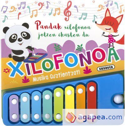 MUSIKA GUZTIONTZAT!. Pandak xilofonoa jotzen ikasten du