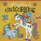 Portada de Mandalas de unicornios para colorear