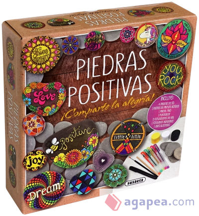 Mandalas en piedra. Piedras positivas