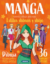 Portada de Manga. Aprendo a dibujar personajes estilos shonen y shojo