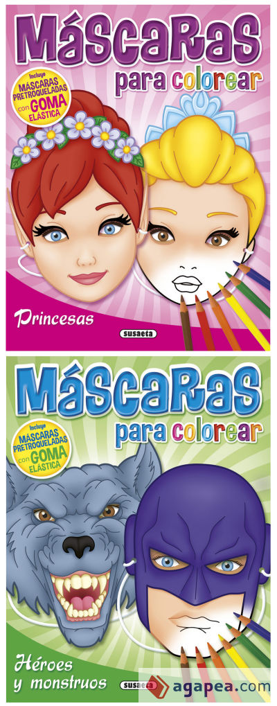 Máscaras para colorear (2 títulos)