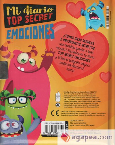 Mi diario Top Secret Emociones