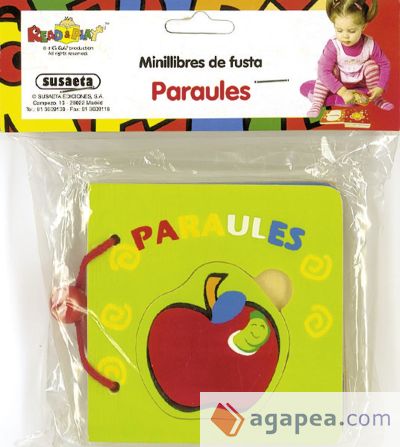 Minillibres de fusta. Paraules