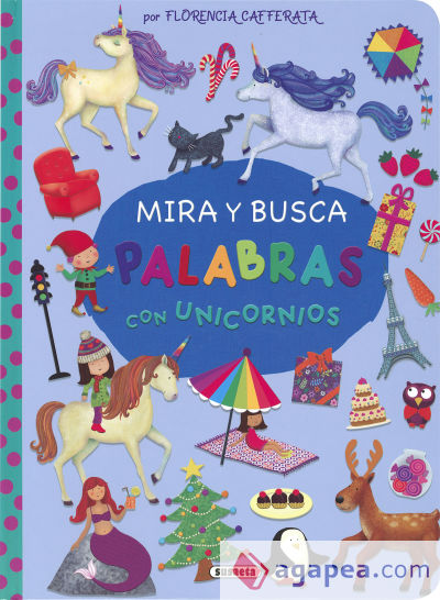 Mira y busca palabras con unicornios