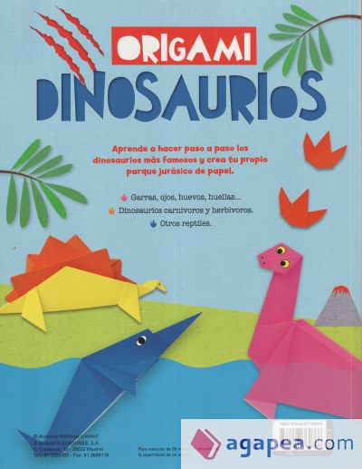 Origami. Origami. Dinosaurios