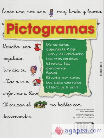 Pictogramas. Caperucita