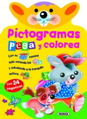Portada de Pictogramas - Pega y colorea conejito