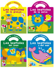 Portada de Pinta i enganxa les bestioles (4 títols)