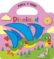 Portada de Pinta y pega - Dinoland 2