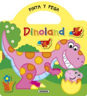 Portada de Pinta y pega - Dinoland 4