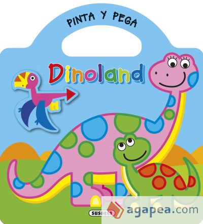 Pinta y pega dinoland 1