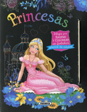 Portada de Princesas. Dibujos P/raspar