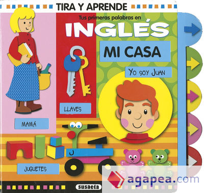 Tira y aprende. Tus primeras palabras en inglés. Mi casa