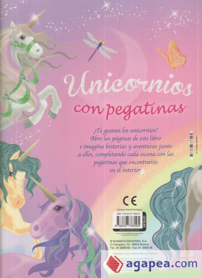 Unicornios con pegatinas