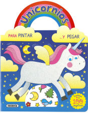 Portada de Unicornios para pintar y pegar