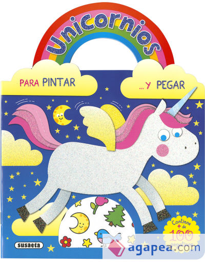 Unicornios para pintar y pegar