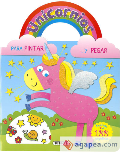 Unicornios para pintar y pegar