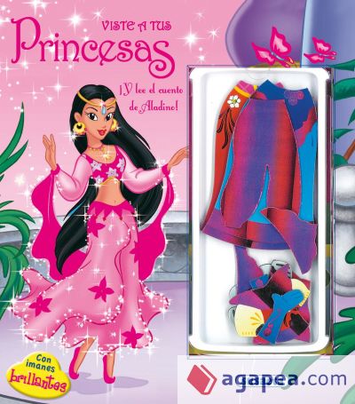 Viste Princesas con Imanes Brillantes. Viste a tus princesas. Aladino