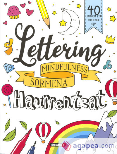 lettering mindfulness sormena haurrentzat. Lettering haurrentzat. Mindfulness sormena