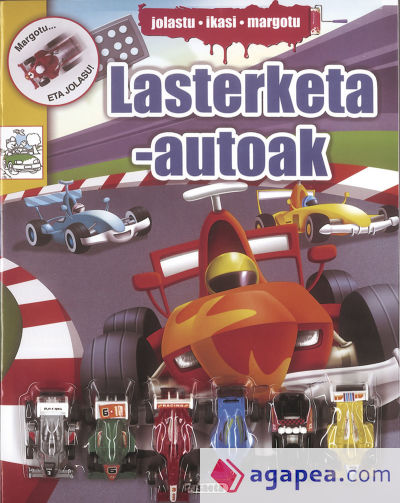 Jolastu, ikasi, margotu. Lasterketa-autoak