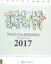 TACO CALENDARIO PORTADA NUMEROS 2017 CON PEANA (S.CORAZON)