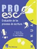 Portada de PROESC, evaluación de los procesos de escritura