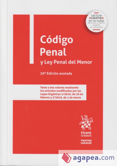 Código Penal y Ley Penal del Menor