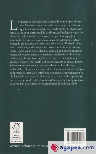 BIODIVERSIDAD ENTRE LA URGENCIA POR FRENAR SU PERDIDA Y SU
