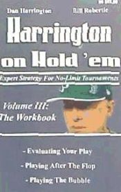 Portada de Harrington on Hold 'Em: The Workbook: Expert Strategy for No-Limit Tournaments