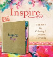 Portada de Inspire Prayer Bible NLT (Hardcover Leatherlike, Metallic Gold): The Bible for Coloring & Creative Journaling