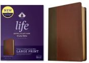 Portada de NKJV Life Application Study Bible, Third Edition, Large Print (Red Letter, Leatherlike, Brown/Mahogany)