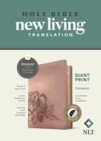 Portada de NLT Compact Giant Print Bible, Filament Enabled Edition (Red Letter, Leatherlike, Rose Metallic Peony, Indexed)