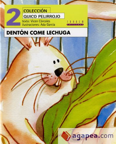 Dentón come lechuga