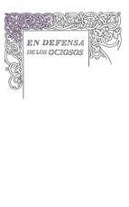 Portada de En defensa de los ociosos (Ebook)