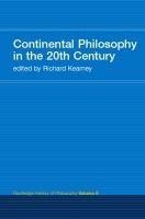 Portada de Continental Philosophy in the 20th Century