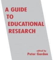 Portada de Guide to Educational Research