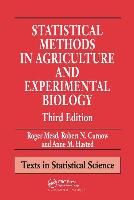 Portada de Statistical Methods in Agriculture and Experimental Biology