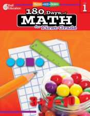 Portada de 180 Days of Math for First Grade