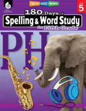 Portada de 180 Days of Spelling and Word Study for Fifth Grade