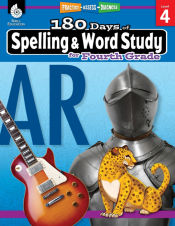 Portada de 180 Days of Spelling and Word Study for Fourth Grade